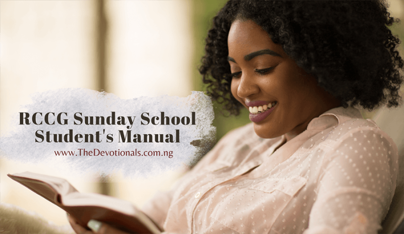 RCCG SUNDAY SCHOOL STUDENT’S MANUAL FOR 28TH APRIL 2024 – THE “WAITING ROOM”